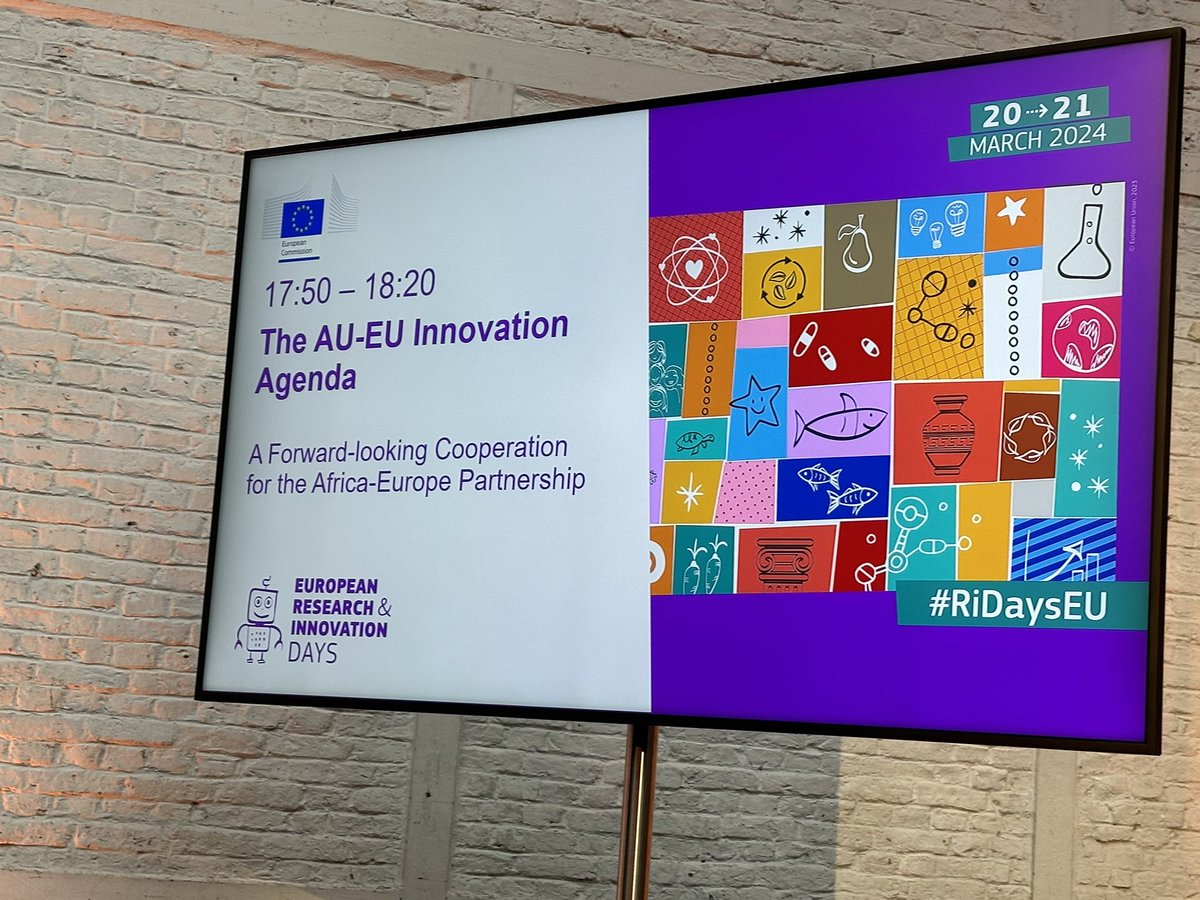 The AU-EU Innovation Agenda puts Science Technology and Innovation in the heart of Development in 4 priority areas: #Publichealth, #GreenTransition, #Innovation #Technology & #capacitiesforscience. It is a catalyst that strengthens STI for #Agenda2063.