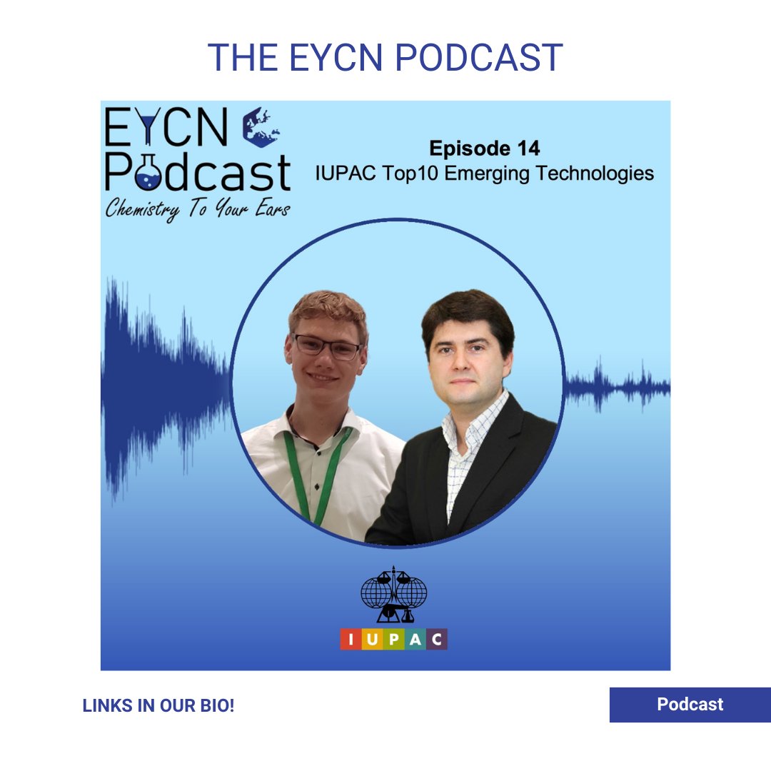 In our current podcast episode, Javier Garcia Martinez is interviewed by our host Carl Schneider about IUPAC’s yearly release of the “IUPAC Top Ten Emerging Technologies in Chemistry”. eycn.eu/podcast #EYCNPodcast #EYCN