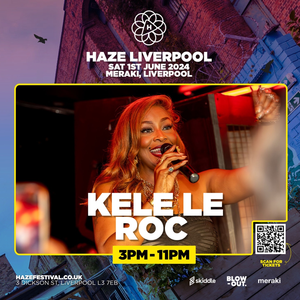 DJJayGreene's tweet photo. We are so excited for this Haze Liverpool event!⁠
⁠
We will be taking over Meraki and headliner include; Kele Le Roc performing ‘My Love’ and ‘Things We Do For Love’, Hannah Lynch, DJ Zeke and much more.⁠
⁠
Grab your tickets now 👉🏾 https://t.co/1eiyTYCo1K https://t.co/dFsMpJQgP5