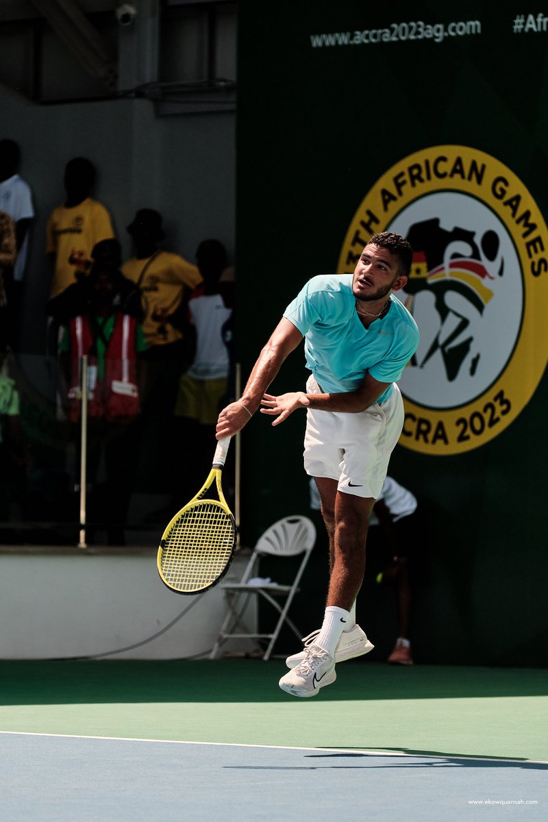From the poised ball toss to the powerful serve - precision in motion 🎾💥

📸: <a href="/ekowquansah_/">Ekow Quansah</a> 

#AfricanGames #Accra2023 #TennisMoments #ServeAndSizzle #Tennis