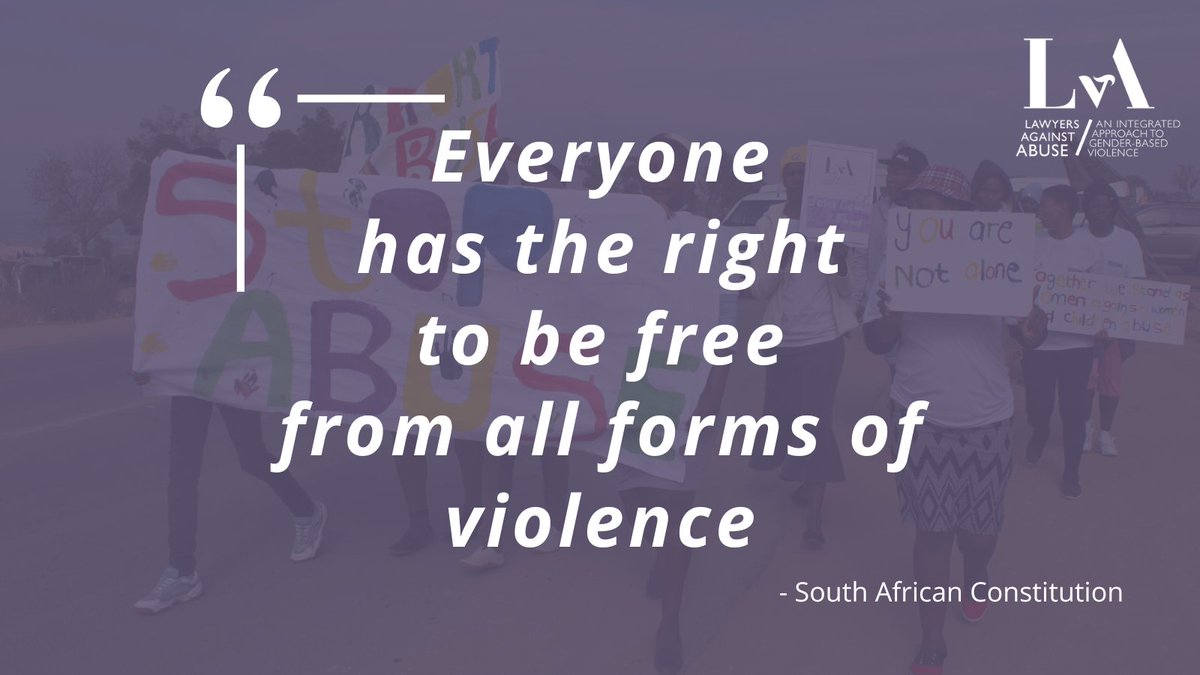 On #HumanRightsDay, we recognise the universal right to live free from violence. Sadly, for many women and children in South Africa, that is far from the reality. Let's work together to create a safer, more equitable society. #LawyersagainstAbuse #LvA #EqualityForAll