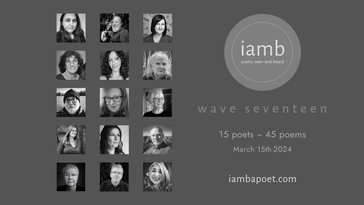 Happy World Poetry Day! Can I recommend you all visit @iambapoet today? There are 45 new poems to read (and hear read) by the 15 poets of wave seventeen. And in total, 275 poets whose work you can explore – for free. #worldpoetryday2024 iambapoet.com/wave/17