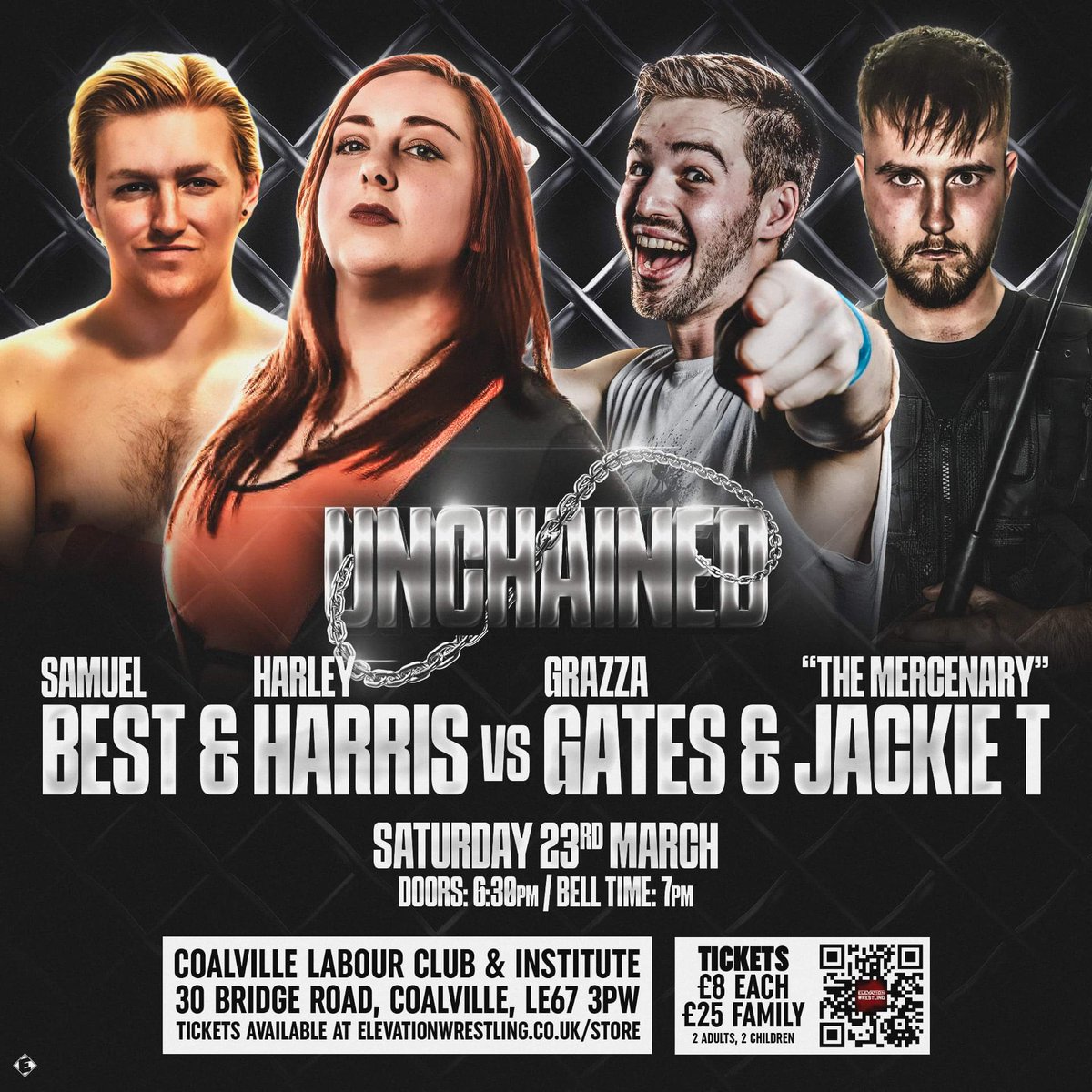 _HarleyHarris's tweet photo. JUST ANNOUNCED
This Saturday, 23.03.24.
Elevation, Coalville, 6:30

Harley &amp; Sam Best v Grazza Gates &amp; Jackie T

🎟️ : https://t.co/z0yzXsczpj https://t.co/vG6PbJq6MH