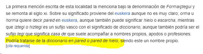 Etimologista amateur bat suelto dabil gaztelaniazko wikipedian [cita requerida]