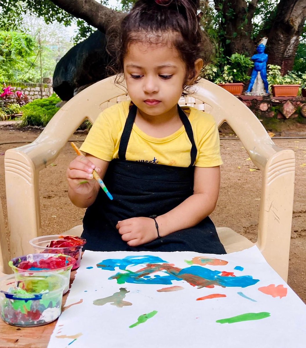 My little Artist #art #artist #babygirl #painting #drawing #Uttarakhandgirl #Uttarakhand #devbhoomi