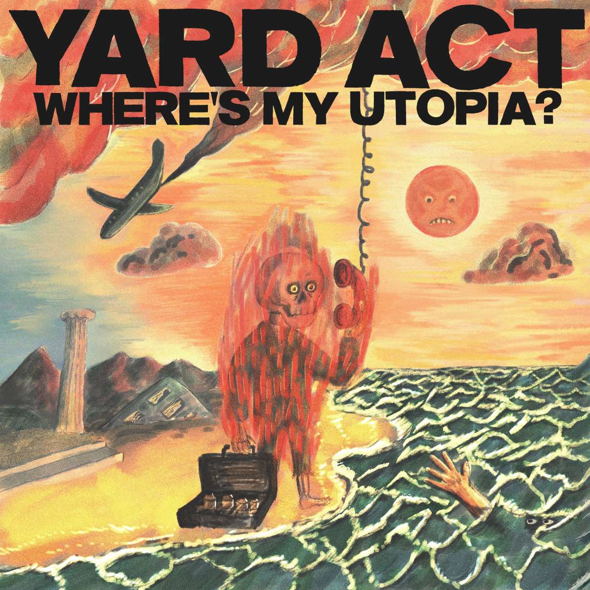 Où est notre utopie collective, individuelle, fantasmagorique ? Au feu. Et qu’elle brûle avec le reste. Analyse de la pochette du dernier <a href="/YardActBand/">Yard Act</a> sur Néoprisme 🔥 neoprisme.com/yard-act-tom-r…