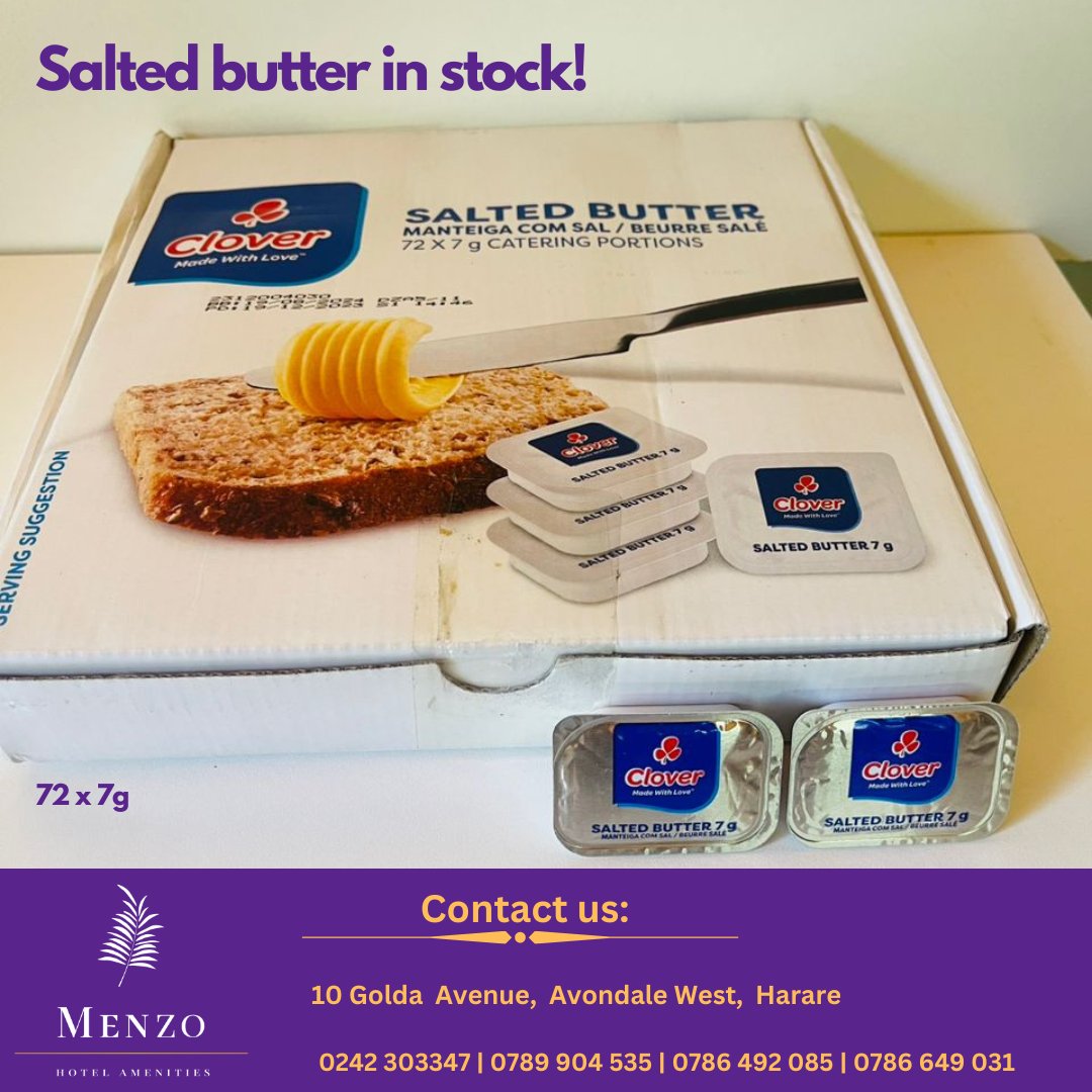 MenzoAmenities's tweet photo. Indulge your guest...
#saltedbutter
#cloverproducts
#spreadsheets 
#menzohotelamenities
#edenecollection
#guestamenities https://t.co/W0vLhxawMp