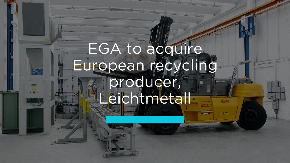 EGA is making a significant move into aluminium recycling with the acquisition of a German recycling producer. Leichtmetall is European speciality foundry, with production including hard alloys and larger diameter billets with high proportions of secondary aluminium. Recycling…