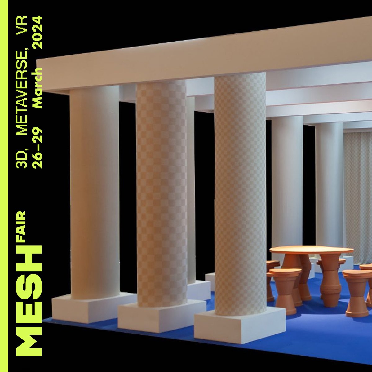 Artists you should know. Part 31.

<a href="/martinezsiesta/">MARTÍNEZ SIESTA</a> - Spanish graphic designer and art director. Embraces a philosophy of playful exploration, guided by conceptual depth.

See Siesta's new immersive work at #meshfair, 26-29 March <a href="/decentraland/">Decentraland</a> Art Week #DCLAW24