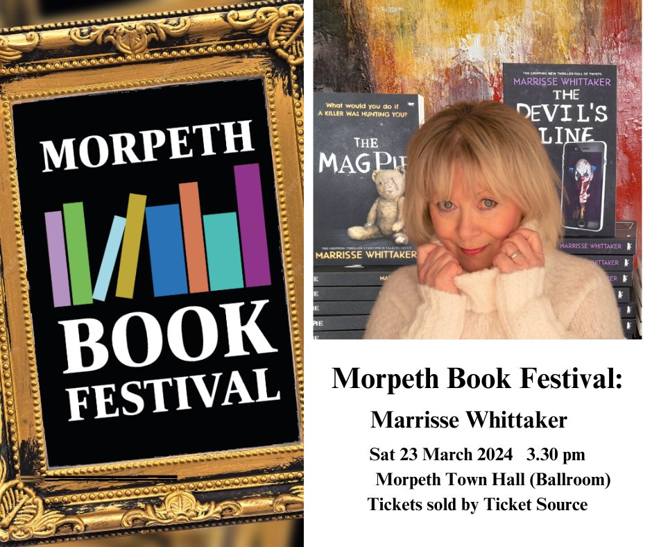 Marrisse Whittaker Author (@marrissewhitt) on Twitter photo Looking forward to this- lovely town <a href="/Morpeth_Herald/">Morpeth Herald</a> Lovely book festival <a href="/MorpethBookFes/">Morpeth Book Festival</a> <a href="/BloodhoundBooks/">Bloodhound</a> #bookfestival #morpethbookfestival #BookTwitter Looking forward to this- lovely town <a href="/Morpeth_Herald/">Morpeth Herald</a> Lovely book festival <a href="/MorpethBookFes/">Morpeth Book Festival</a> <a href="/BloodhoundBooks/">Bloodhound</a> #bookfestival #morpethbookfestival #BookTwitter