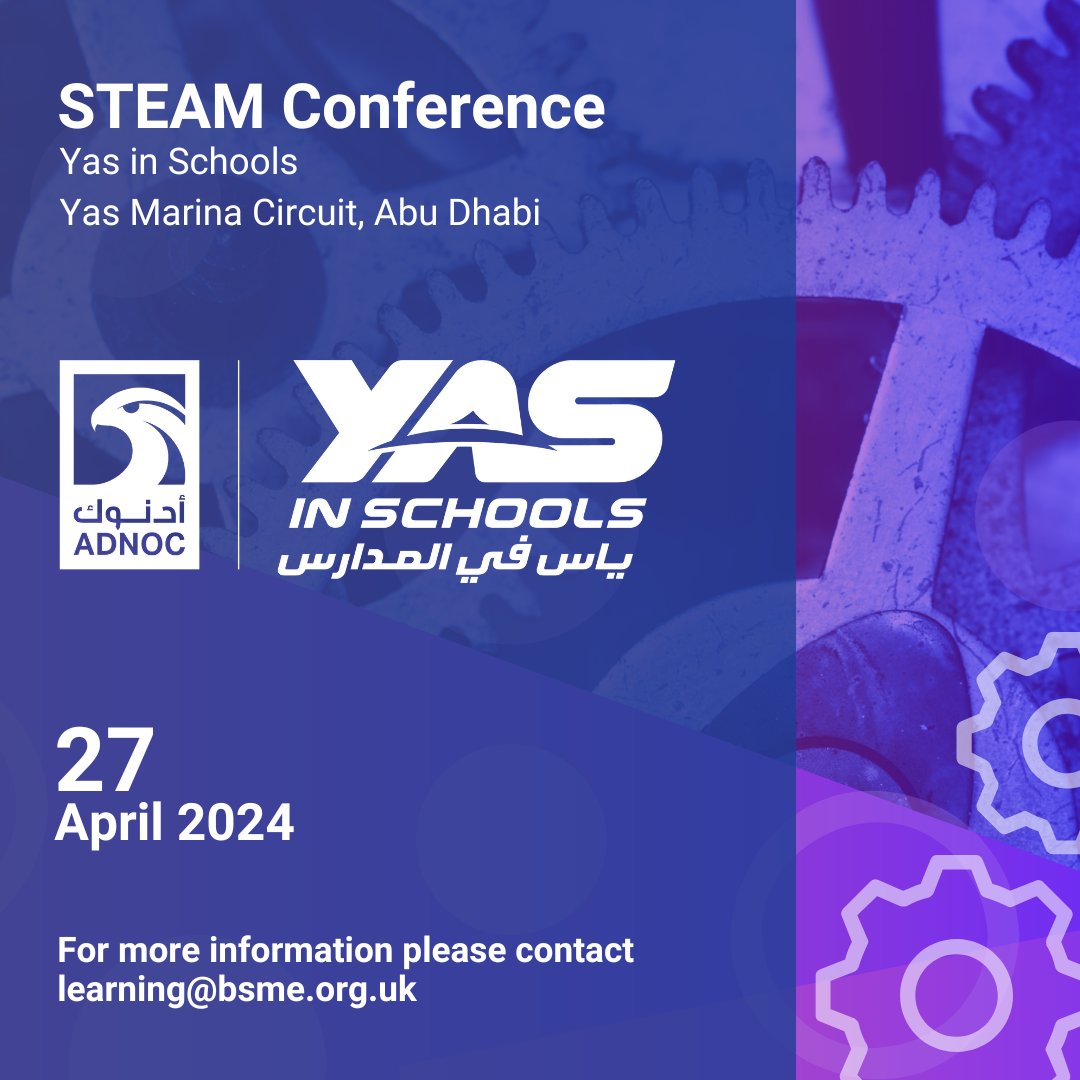 We would be delighted to see you at our upcoming STEAM Conference on the 27th of April, sponsored by and hosted at Yas in Schools! Learn more and register now via the link below👇 lnkd.in/dv3P67c #STEAMConference #YasinSchools #STEAMEducators #STEAM #STEAMSchools