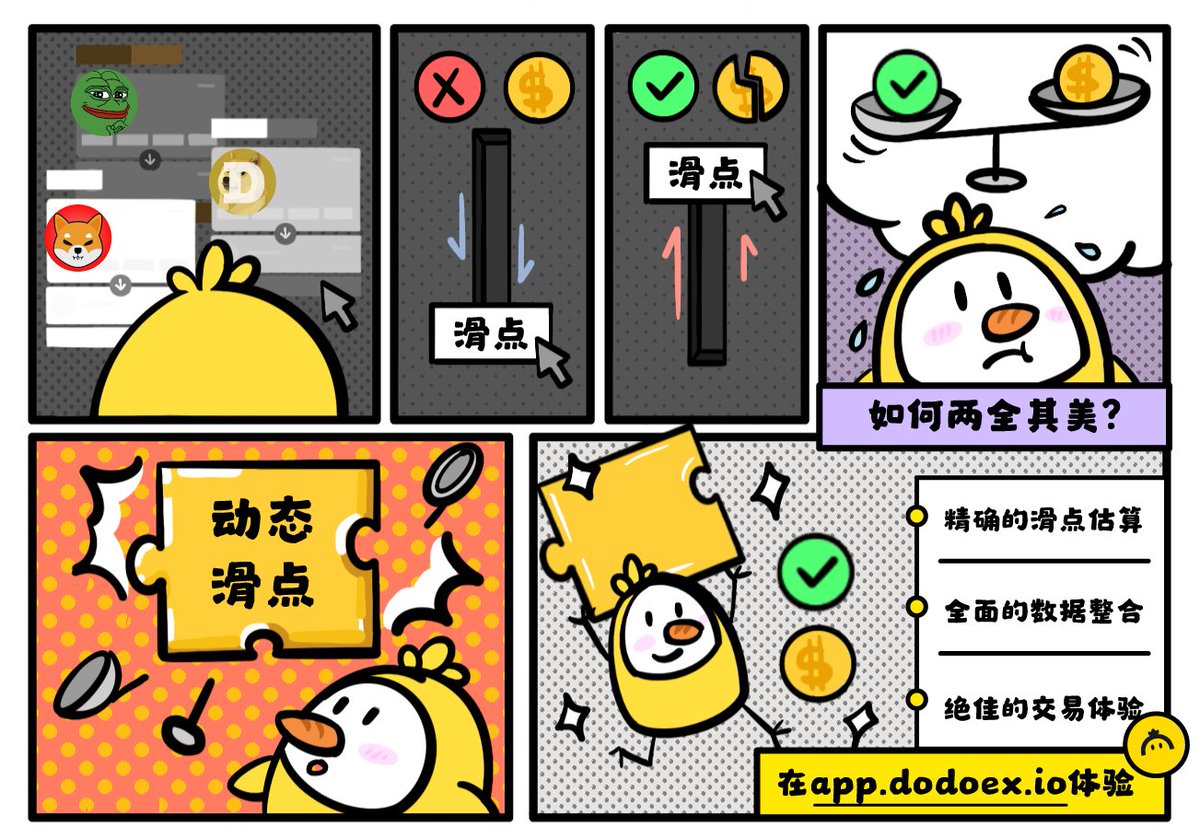 买#meme 不知道设置多少滑点？经常交易失败？🧐 来试试$DODO 的动态滑点！精确的滑点预估，更快的交易体验！👉  https://t.co/7wUR2QRXqL