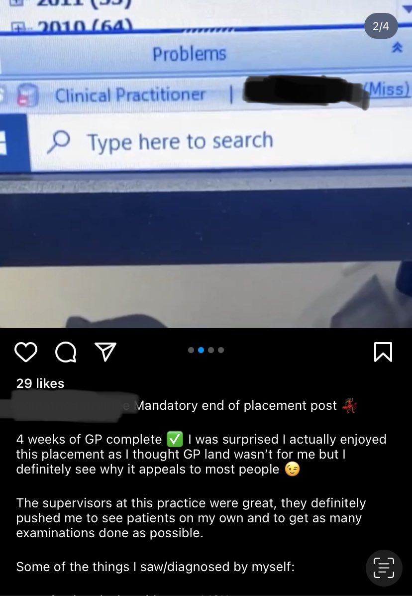 medicalmodelbri's tweet image. Let me add , the GP practice registered this 1st year PA student on their computer system as a ‘Clinical Practitioner’.
Why is a PA student even on the system? They should be directly supervised at all times, not seeing patients by themselves
Did the patients even know ?