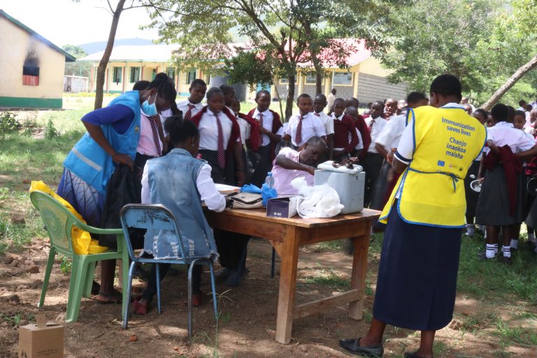 Integrated Approach Boosts School Vaccination in Makueni County. In Kiambani Sec. School, students were administered both the HPV and COVID-19 vaccines, showcasing the seamless integration of these two crucial health initiatives. bit.ly/4cn4TfX @mackenziescott