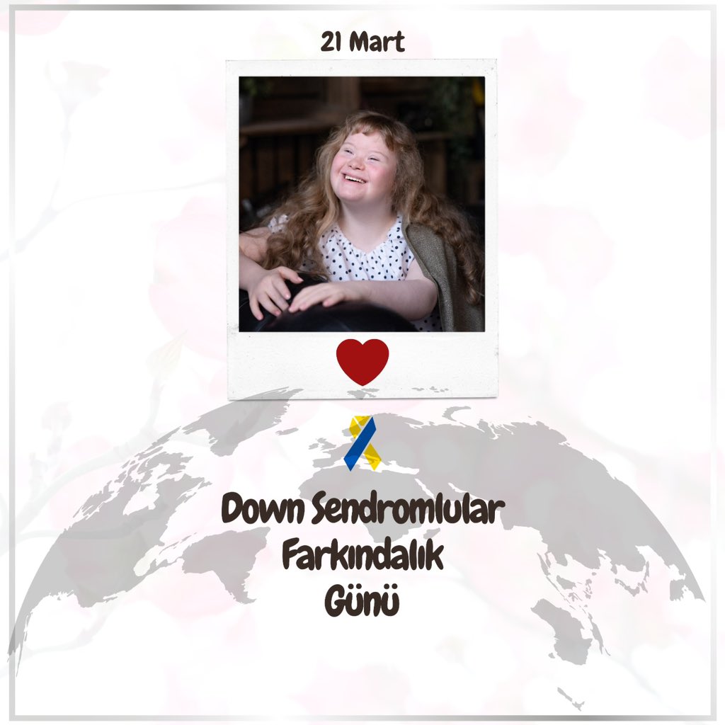 21 Mart Dünya Down Sendromu Farkındalık Günü kutlu olsun. Sonsuz sevgileri ve sıcacık gülümsemeleriyle dünyaya kattıkları +1 değerin farkındayız ve daima yanlarındayız. ''Farklılıklarımızla aynıyız.''