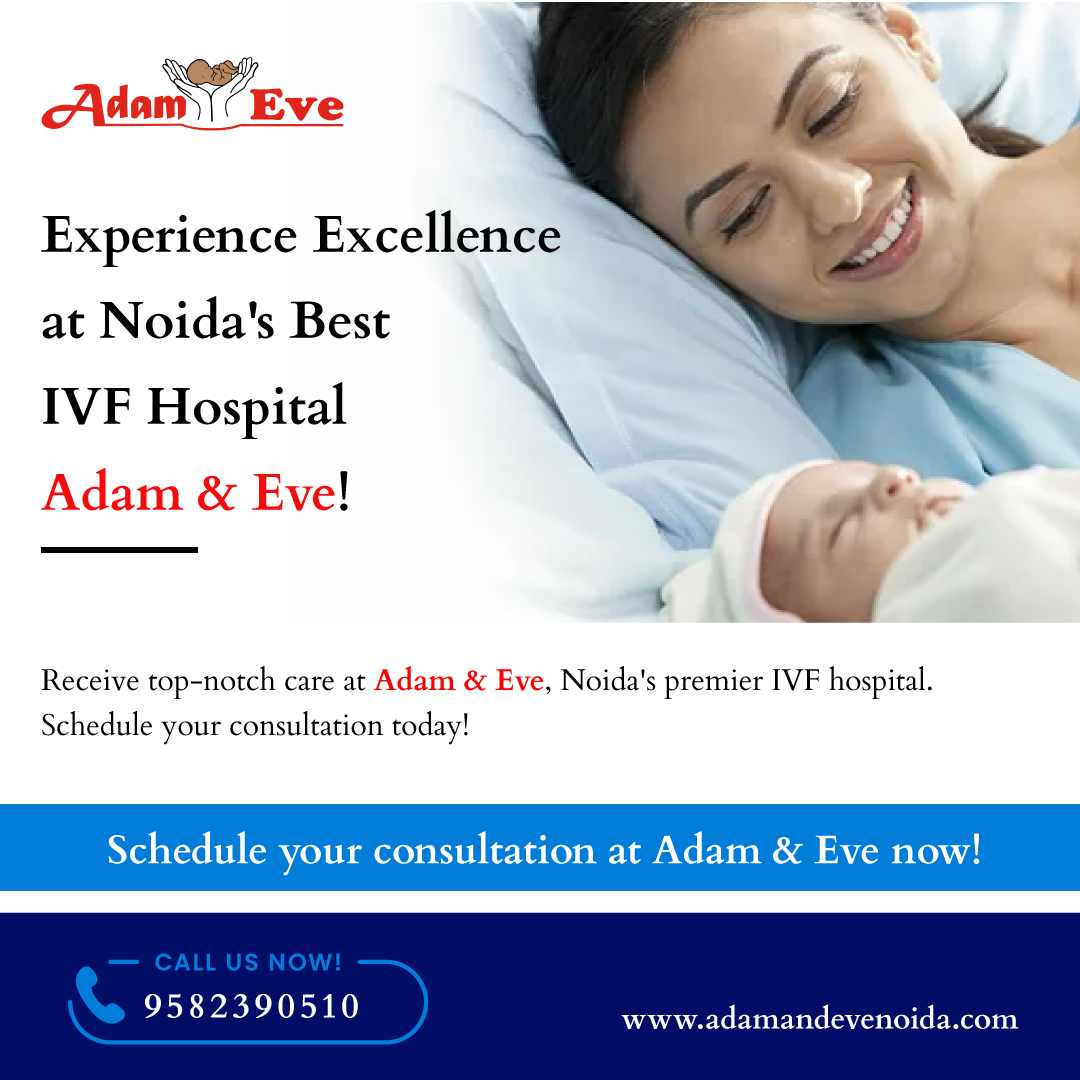 Experienced fertility specialists. Personalized care. Achieve your dream of parenthood at Adam & Eve IVF Center, Noida. 
𝗕𝗼𝗼𝗸 𝗬𝗼𝘂𝗿 𝗙𝗶𝗿𝘀𝘁 𝗙𝗿𝗲𝗲 𝗔𝗽𝗽𝗼𝗶𝗻𝘁𝗺𝗲𝗻𝘁:
𝗖𝗮𝗹𝗹 +𝟵𝟭-𝟳𝟲𝟲𝟵𝟴𝟬𝟱𝟲𝟬𝟬
#IVFSuccess #NoidaFertility #HopeForFamilies #adamandeve