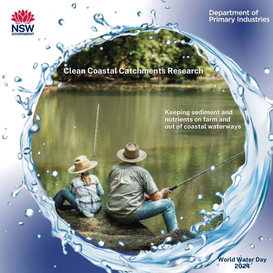 #wwd2024 'Clean Coastal Catchments (CCC) Research project works with growers to keep sediment and nutrients on farm and out of coastal waterways while supporting profitable and sustainable agriculture.' @NSWDPI_Soils bit.ly/NSWDPICleanCoa…