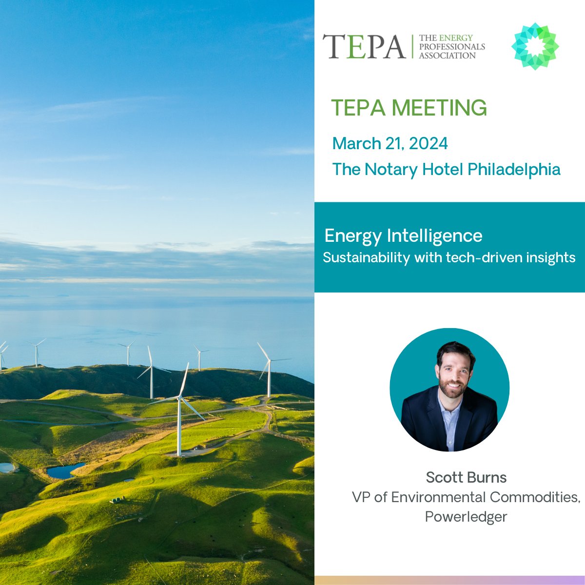 Our VP of Environmental Commodities, Scott Burns, will join The Energy Professionals Association (@_TEPA)  panel discussion today. Thematic discussion on #energymanagement and the role of data and #tech in corporate #sustainability. Stay tuned for insights.
