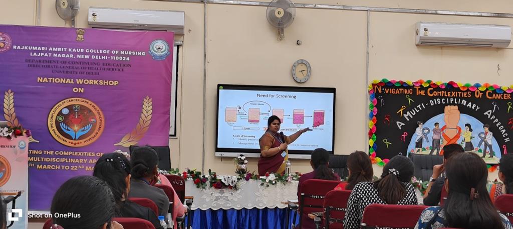 Empowering nursing professionals with crucial knowledge on Cervical cancer screening and prevention strategies at the National Workshop on Cancer Care at RAK College of Nursing, Delhi. #CervicalCancer #CancerCare #HealthAwareness @NICPR_Noida