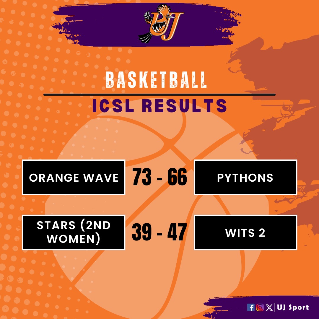 UJ_Sport's tweet photo. Hello UJ Sport family, herewith the UJ Sport midweek results.

#UJAllTheWay #UJHockey #UJBasketball #OrangeArmy https://t.co/BIg6fiYGS6