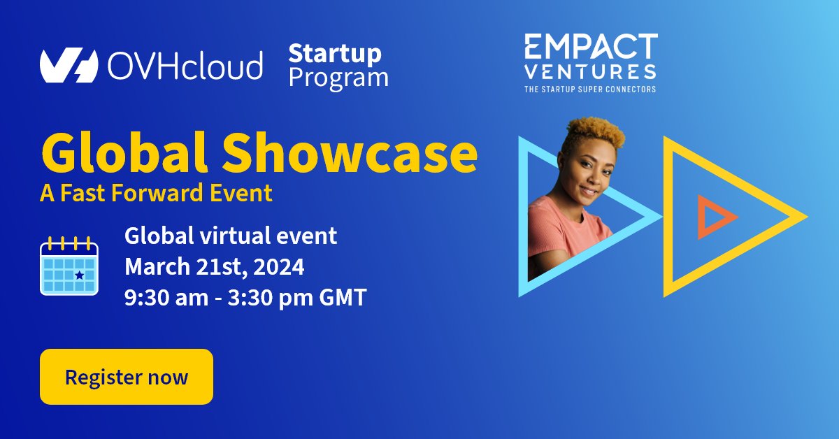 🚀 Are you looking for connections & critical insights for your #startup, #scaleup or #portfolio companies? Our @OVHcloud Showcase is starting soon. Don`t miss it! Sign up: ovh.to/tFHg5T @empactventures