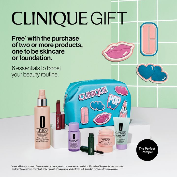 Clinique's free gift set is back!🎉 Receive a free skincare essential gift set with the purchase of two or more products* whilst stocks last at Clinique Boots. *t&c's apply ask in store for details