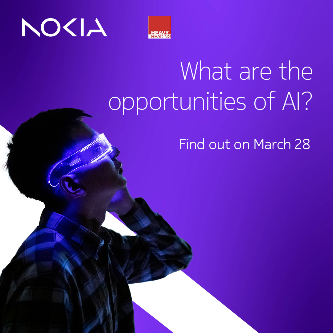 How can AI reduce your network cost and increase performance?

Join this webinar with our industry experts, Deepa Ramachandran, Gordon Milliken, Mike Hawley, and @Heavy_Reading analyst Ruth Brown to hear it firsthand: nokia.ly/3x2LOiX

#5GCore #CloudPacketCore #CPC