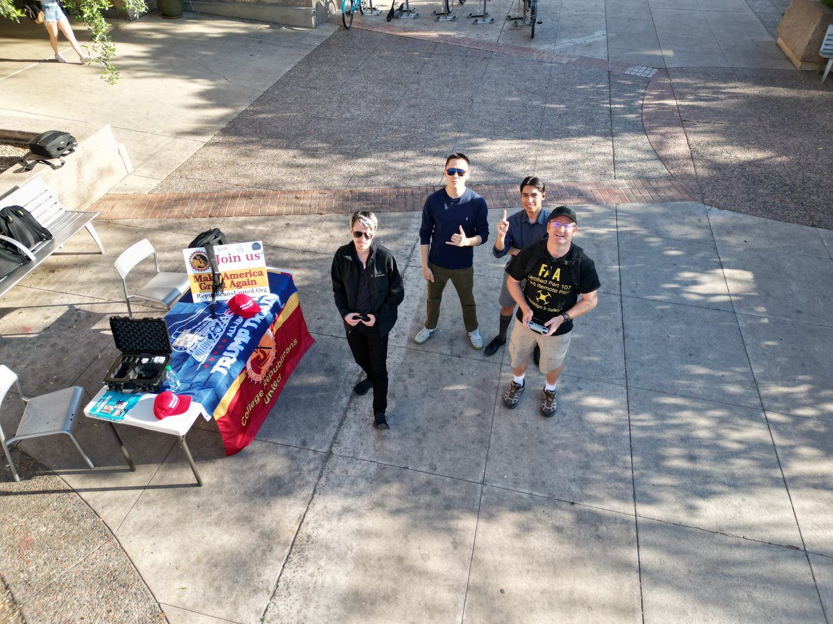 Great being on campus today at Arizona State University to teach students about #drones @ASU_CRU skysnapdrones.com