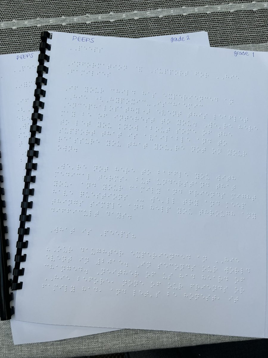 With huge thanks to @RNC_Hereford, our information leaflet is now available in braille. If you or a family you’re supporting would benefit from information, in any format, please get in touch. Always learning, always growing! #HeardOfHIE #Accessibility #Braille