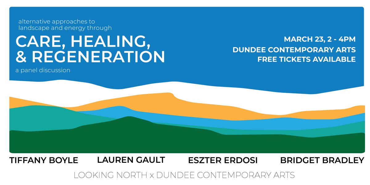In TWO DAYS - don't miss our upcoming panel discussion at @DCAdundee, 'Alternative Approaches to Landscape and Energy through Care, Healing & Regeneration.' #HybridTickets are available now: bit.ly/DCA-Dundee