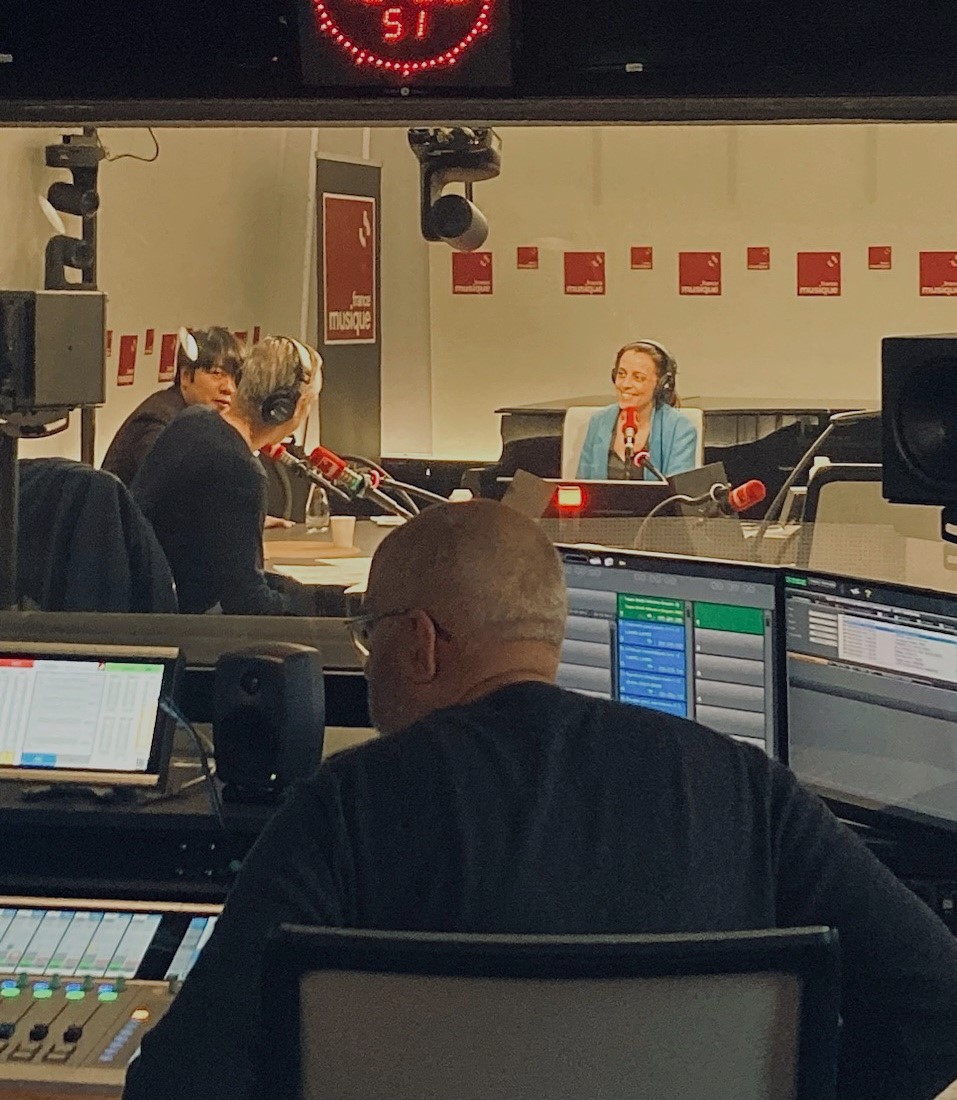 oliveiraguyon's tweet image. Ce matin, dans les studios de @francemusique, le pianiste @langlangpianist ! et @yasbouzar à la réalisation...menée de main de maître