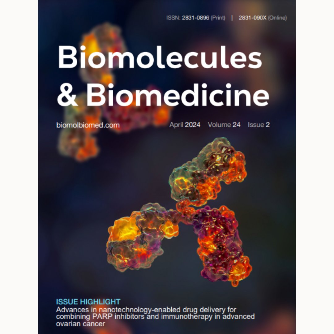 New release: 📚 Volume 24, Issue 2 of Biomolecules and Biomedicine is now live!

Explore the latest in biomedical research 🧬 and advancements.

Read the issue: bjbms.org/ojs/index.php/…

#BiomoleculesAndBiomedicine #AprilIssue #ScienceResearch #LatestFindings