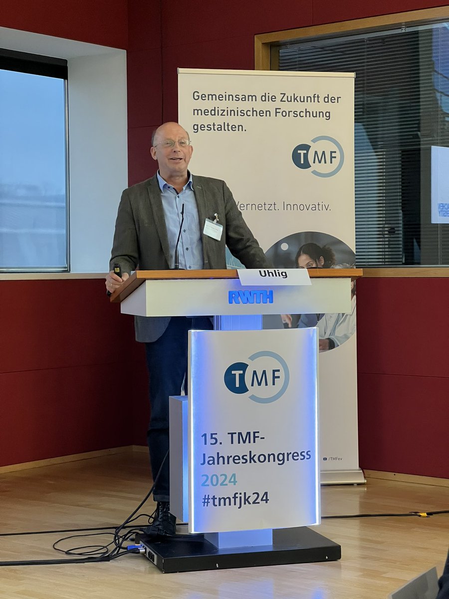 Weit mehr als ein Grußwort: Dekan Prof Uhlig gibt als gastgebender „Hausherr“ des <a href="/TMF_eV/">TMF e.V.</a> Jahreskongresses #tmfjk24 in Aachen einen Überblick über besondere Ausrichtung &amp; Arbeit der <a href="/RWTH/">RWTH Aachen</a> + benennt Kernherausforderungen: komplexe Systeme, Infrastruktur, Regulatorik, Translation