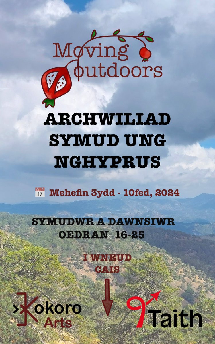 ❗️CYFLE AR GAEL ❗️Galw pob symudwr a dawnsiwr oedran 16-25!
🌟 Cyfle cyffrous i deithio i Cyprus a chysylltu a phrofi ei natur hardd trwy symud!
📅 Pryd: Mehefin 3ydd - 10fed, 2024
✈️ HOLL gostau wedi gorchuddio: cludiant, llety a phrydau bwyd. <a href="/CWVYS/">CWVYS</a> <a href="/IeuenctidCymru/">Gwaith Ieuenctid Cymru | Youth Work In Wales</a>