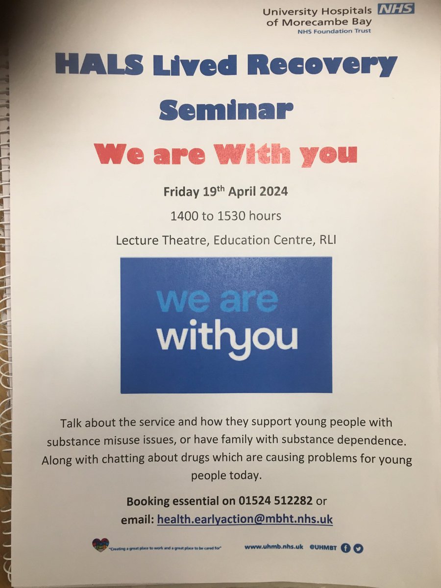 RLI HALS Team (@halsteamrli) on Twitter photo Aprils recovery seminar will be presented by We Are With You, local services for young people with addiction up to 25 years old β¦<a href="/aaroncumminsNHS/">Aaron Cummins</a>β© <a href="/WeAreWithYou/">With You</a>β© β¦<a href="/TheThewell2/">The Well Communities CIC</a>β© β¦<a href="/RRR_LUF/">Red Rose Recovery</a>β© β¦<a href="/Harmony_Ninja/">Katie Egan π³οΈβπ</a>β© β¦<a href="/Stevie5667/">Just me Stevie</a>β© β¦<a href="/lvwearing/">Lauren Wearing</a>β© β¦ Aprils recovery seminar will be presented by We Are With You, local services for young people with addiction up to 25 years old β¦<a href="/aaroncumminsNHS/">Aaron Cummins</a>β© <a href="/WeAreWithYou/">With You</a>β© β¦<a href="/TheThewell2/">The Well Communities CIC</a>β© β¦<a href="/RRR_LUF/">Red Rose Recovery</a>β© β¦<a href="/Harmony_Ninja/">Katie Egan π³οΈβπ</a>β© β¦<a href="/Stevie5667/">Just me Stevie</a>β© β¦<a href="/lvwearing/">Lauren Wearing</a>β© β¦