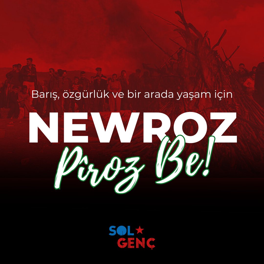 Tüm Ortadoğu halklarının kardeşlik, barış ve bir arada yaşam mücadelesini selamlıyoruz! #Newroz pîroz be! #Nevruz kutlu olsun!