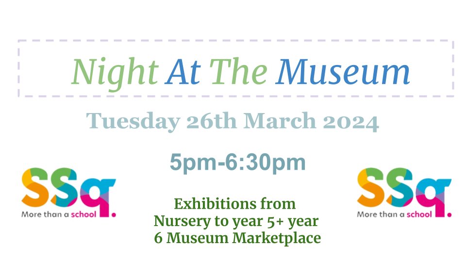 Next Week! Our Night at the Museum returns. 🗓Tuesday 26th March ⏱5-6:30 pm Our History term ends with some fantastic exhibitions from Nursery to Year 5. Year 6 open their Museum Marketplace too so bring some spending money! Poster by Hazel in @nktgill Class (Year 6)