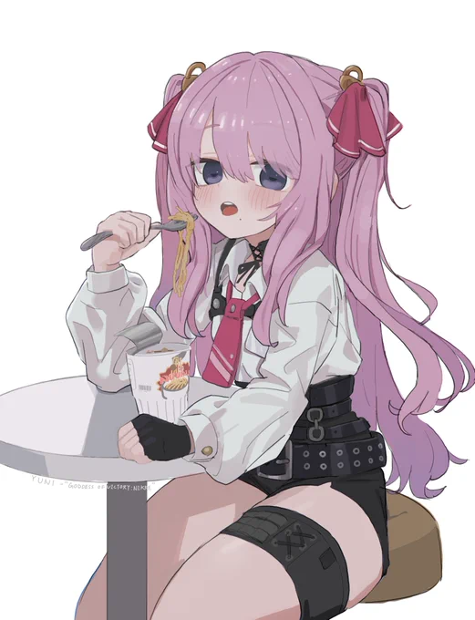 ユニとカップ麺 NIKKEfanart 