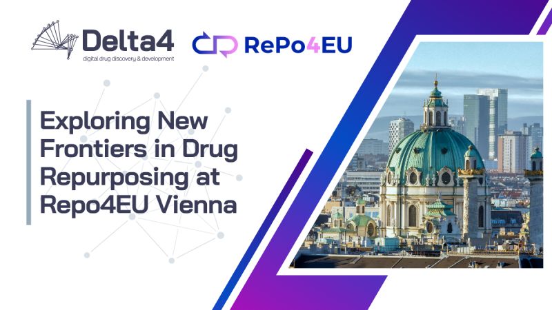 Exciting news! Delta4 joins the @repo4eu event in Vienna! Discover groundbreaking approaches to drug repurposing & systems medicine, incl. AI in drug discovery. Join us today at 3.30pm at @impacthubvienna. 
#Delta4Innovation #FutureOfHealthcare