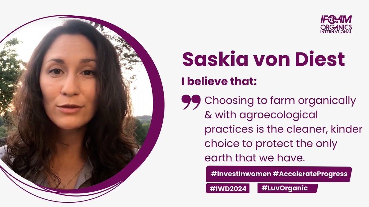 Listen to Saskia here ➡️ youtube.com/watch?v=9d7Rg5… #InvestInWomen #AccelerateProgress #IWD2024 #LuvOrganic