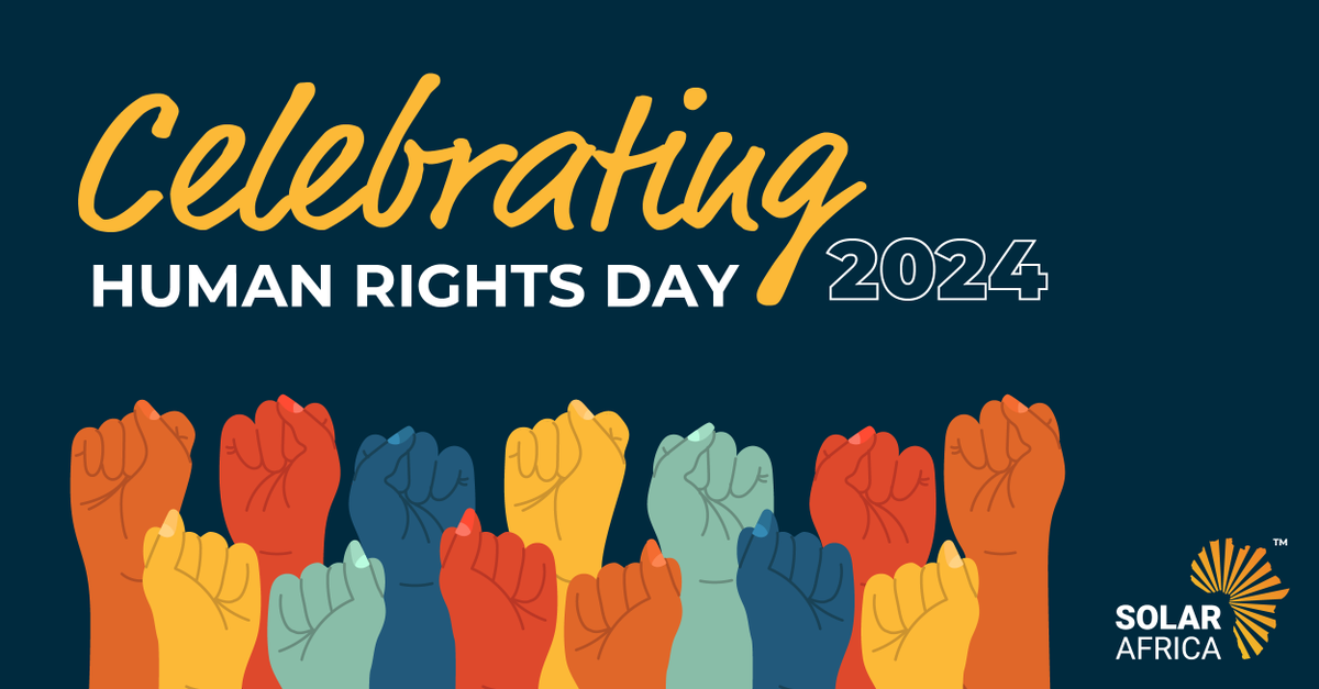 Join us in celebrating Human Rights Day 2024 🌍

"For to be free is not merely to cast off one's chains, but to live in a way that respects and enhances the freedom of others." - Nelson Mandela

#SolarAfrica #HumanRightsDay2024 #QuotesToLiveBy
