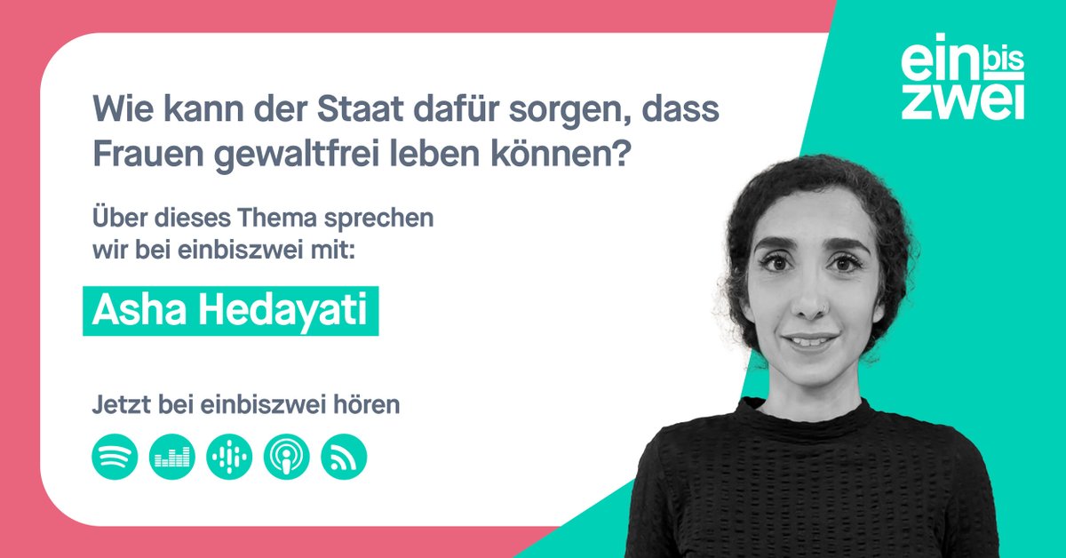 !B Nach den #Osterferien geht es mit neuen Folgen unseres Podcasts #einbiszwei weiter. Bis dahin empfehlen wir nochmal eine Folge, die uns beeindruckt hat: Darin erzählt Asha Hedayati, wie der Staat für den Schutz von Frauen vor Gewalt sorgen kann. beauftragte-missbrauch.de/mediathek/podc…