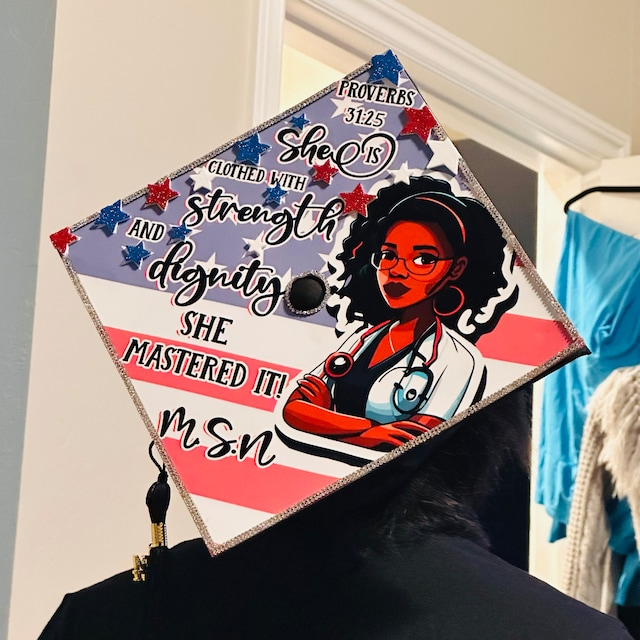 GradWishStore's tweet photo. Yes, I passed all exams and finally become a nurse!!! Yay yay! 👩‍🎓🥼#gradwish #nomoreboringgraduation #NurseTwitter #graduationgift #customtopper https://t.co/9px5wxK24y