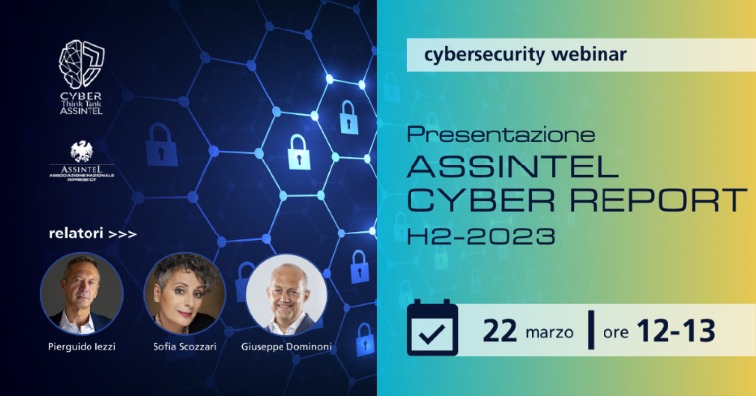 Ci vediamo domani, 22/03/2024 alle ore 12:00 ora italiana, per il nuovo Webinar @Assintel in cui presenteremo le evidenze del 'Assintel Cyber Report H2 2023'. Insieme ai colleghi @piswascan e Giuseppe Dominoni approfondiremo le attuali minacce e le sfide a cui le organizzazioni