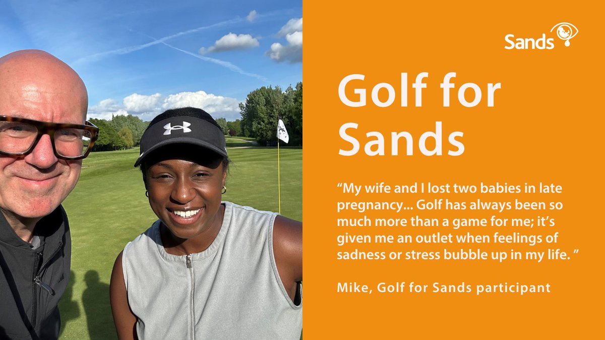 Mike from @GolfMonthly and our wonderful Ambassador, @genellealdred, took on the #GolfForSands challenge for Sands and raised £2,505 💙🧡 Find out more about our 72-hole challenge ⬇️ sands.org.uk/72-hole-golfin… #BabyLoss #PregnancyLoss