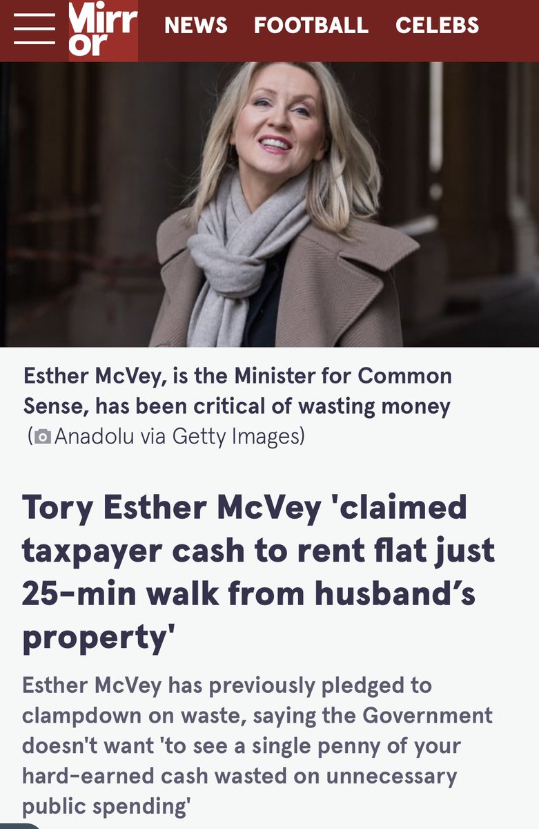 How symbolic of this binfire of a Tory govt.
Gobby fool given joke role to pretend they care about taxpayers’ money while grifting her arse off.
Meanwhile they smash up our public services and we see an unprecedented drop in our living standards. 
Greedy piss-taking frauds.