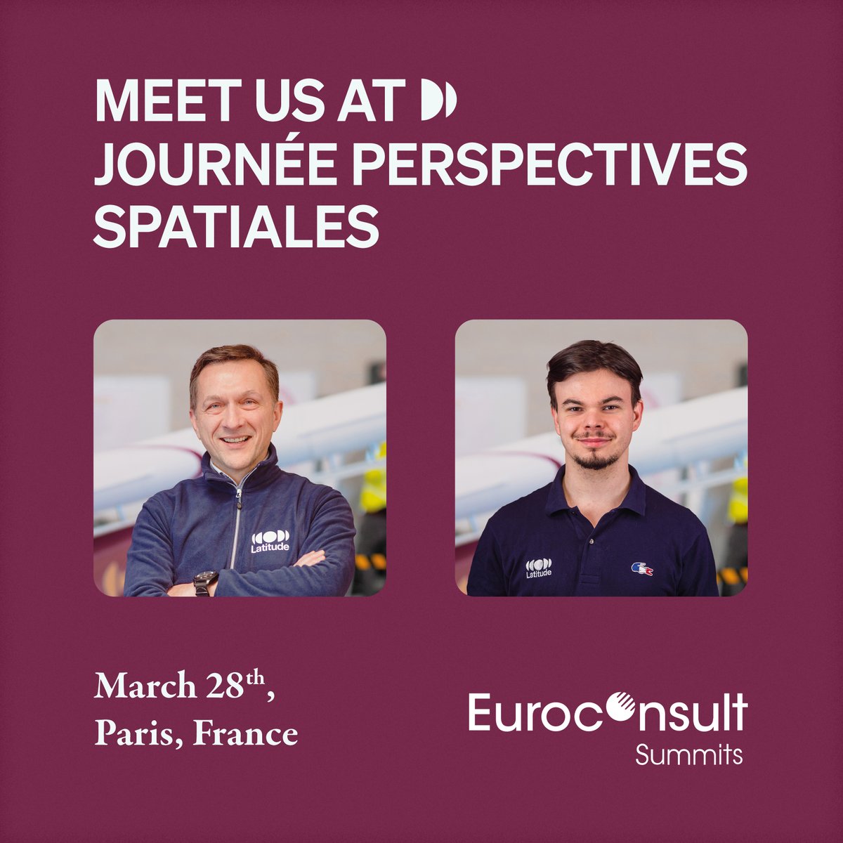 Latitude_eu's tweet image. Vice-Pdt Vincent Baudoin &amp;amp; Legal Off. Hugo Poquin attend &quot;Journée Perspectives Spatiales&quot; March 28 by @euroconsultEC @GifasOfficiel in Paris 🌐🎤📊 Delving in the European #SpaceModel dynamics, threats &amp;amp; opportunities, gathering decision-makers to discuss the sector&apos;s future.