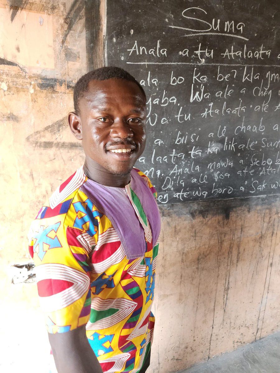 'I learned to read and write as a young boy. I am happy to share my knowledge with others and help the Ghanaian child.' - Christopher, is a Complementary Basic Education facilitator with @AfriKids.

Like Christopher, kudos to all those helping children out of school to learn.