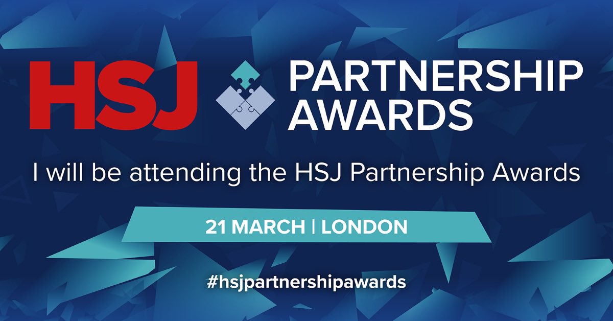 Very excited to be attending the @HSJnews partnership awards where @nervecentrehq & Nottingham University Hospitals have been nominated for Healthtech partnership of the year for their EPMA deployment. The staff at NUH really deserve recognition for their successful deployment.