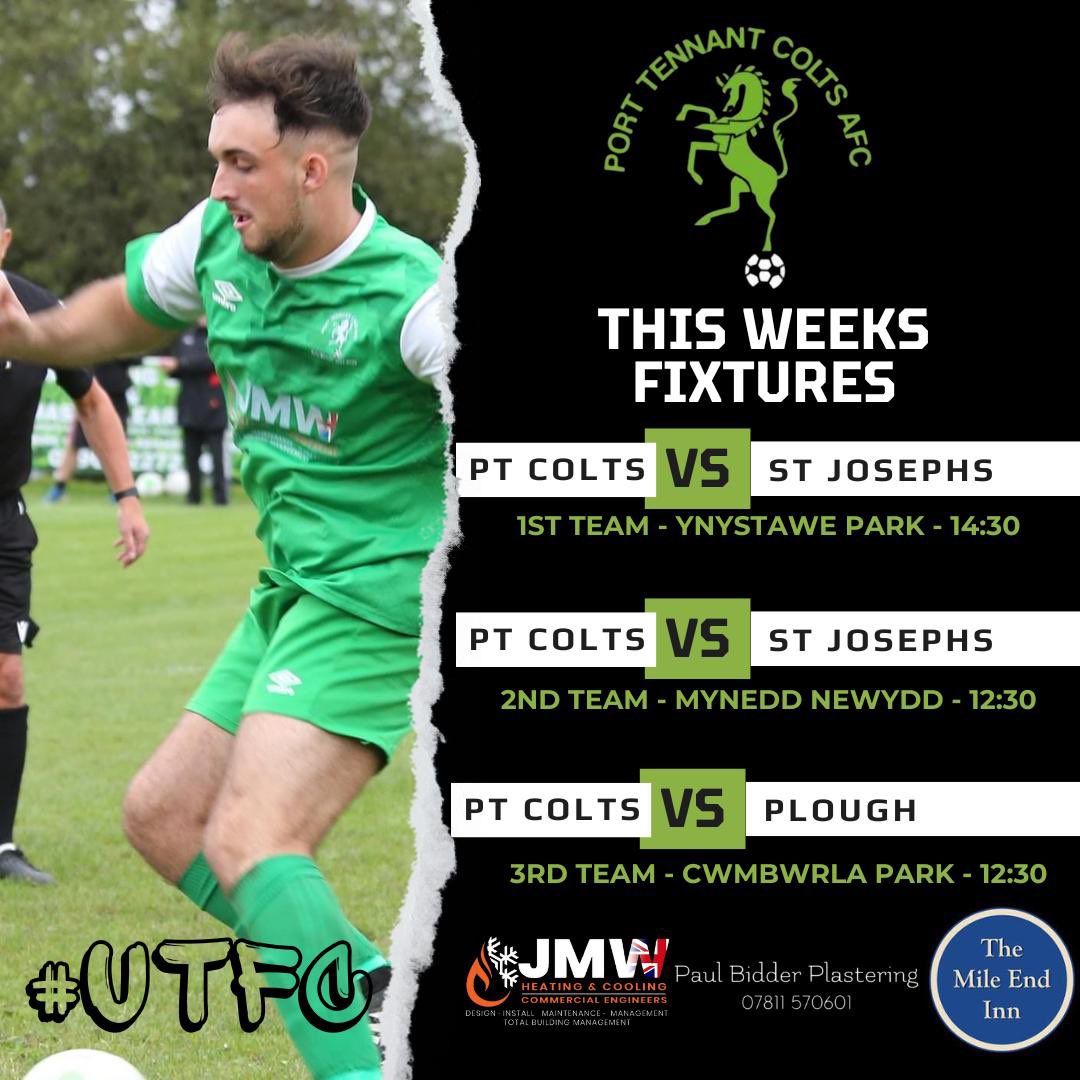 This weekends fixtures 💚